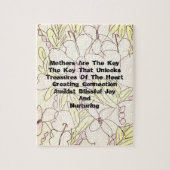 Moeders zijn de sleutel legpuzzel (Verticaal)