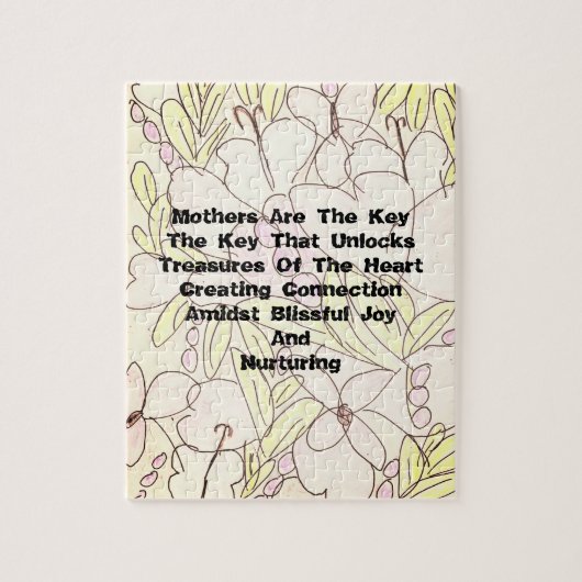 Moeders zijn de sleutel legpuzzel (Verticaal)