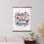Moeders zijn de ware kunstenaars van het leven hangend wandkleed (Slaapkamer)
