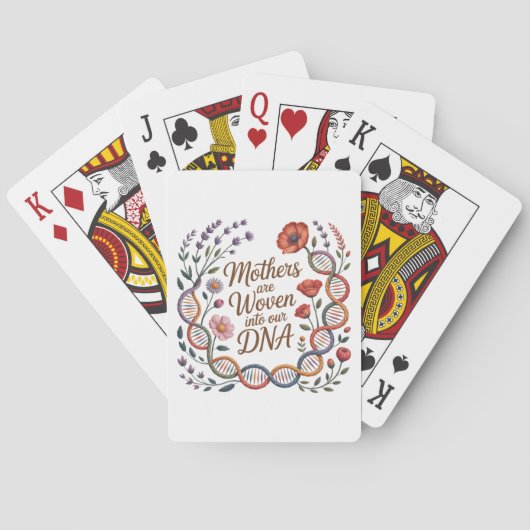 Moeders zijn in ons DNA verweven Pokerkaarten (Achterkant)