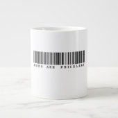 Moeders zijn onbetaalbaar barcode ontwerp grote koffiekop (Voorkant)