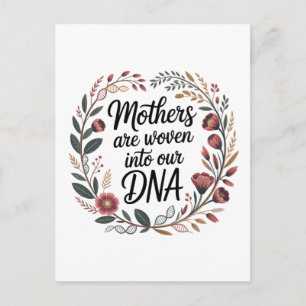 Moeders zijn verweven in ons DNA Feestdagenkaart