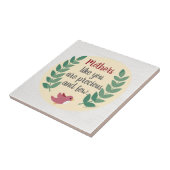 Moeders zoals jij zijn kostbaar en een paar moeder tegeltje (Zijkant)