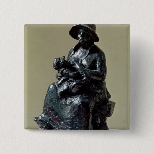 Moederschap, 1916 vierkante button 5,1 cm (Voorkant)