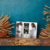 Moederschap 4 foto's Bekledingsmonogram Initiaal Fotoplaat (Zijkant)