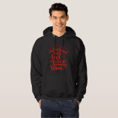 Moederschap aangedreven door liefde gevoed door ko hoodie (Voorkant volledig)