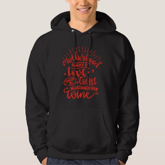 Moederschap aangedreven door liefde gevoed door ko hoodie (Voorkant)