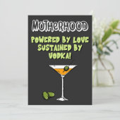 Moederschap aangedreven door Liefde in stand gehou Feestdagenkaart (Staand voorkant)