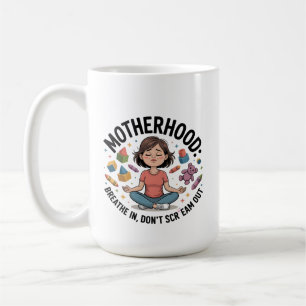 Moederschap Adem In Calm Illustratie Koffiemok