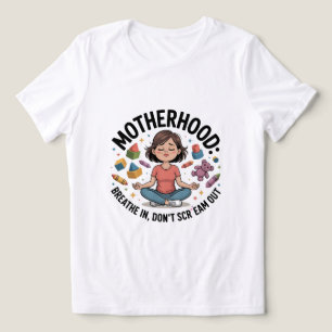 Moederschap Adem In Calm Illustratie Tri-Blend Shirt