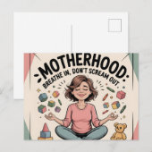 Moederschap Adem In Rustige Kunst Briefkaart (Voorkant / Achterkant)
