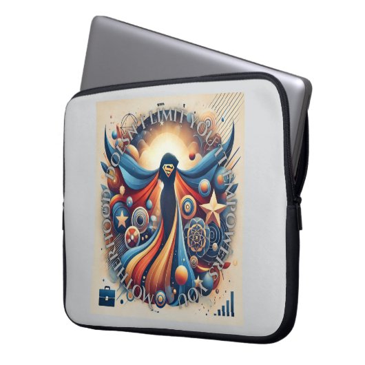 Moederschap AI kunst Laptop Sleeve (Voorkant Links)