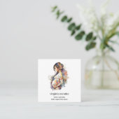 Moederschap Bloom Doula Verloskundige Borstvoeding Vierkante Visitekaartje (Staand voorkant)