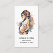 Moederschap Bloom Doula Verloskundige Borstvoeding Visitekaartje (Voorkant)