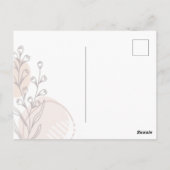 Moederschap Boho Bloem Naam Script Ontwerp Briefkaart (Achterkant)