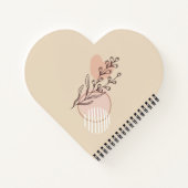 Moederschap Boho Bloem Naam Script Ontwerp Notitieboek (Achterkant)