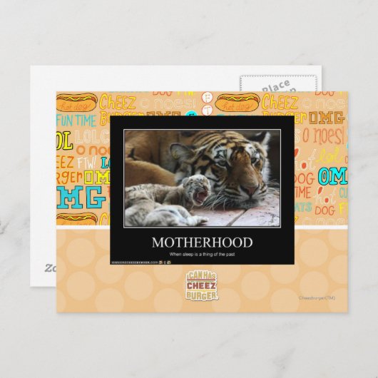 Moederschap Briefkaart (Voorkant / Achterkant)