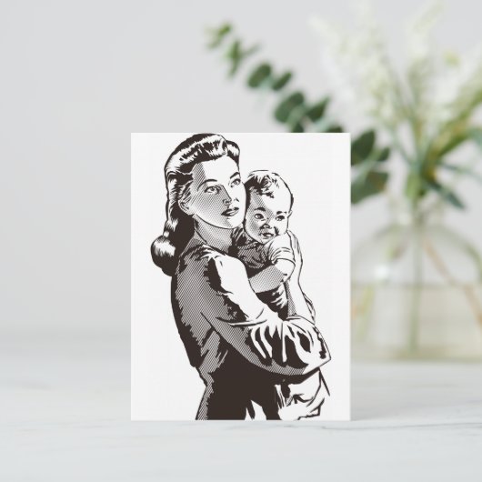 Moederschap Briefkaart (Staand voorkant)