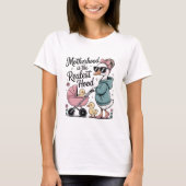 Moederschap Echtste Hood Eend Moeder Funny T-Shirt (Voorkant)