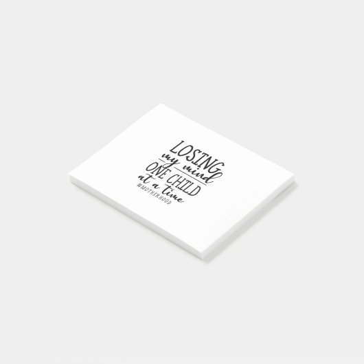 Moederschap één kind per keer post-it® notes (Schuin)