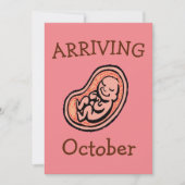 Moederschap, geboorte maand T-shirt Kaart (Voorkant)