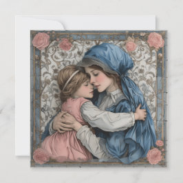 Moederschap gelukzaligheid: lieve letters feestdagenkaart