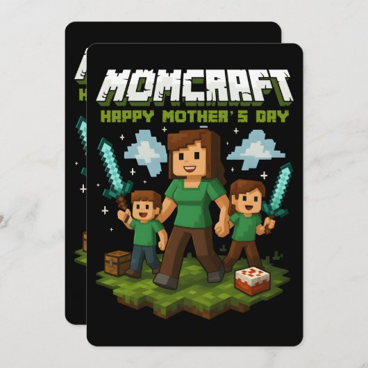 Moederschap Happy Moederdag Grappige Gamer Moeder Feestdagenkaart (Voorkant / Achterkant)