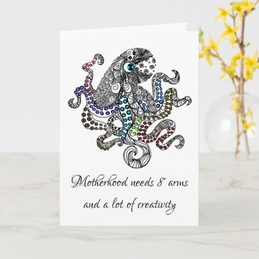 Moederschap heeft acht wapenartsens nodig kaart (Gele Bloem)