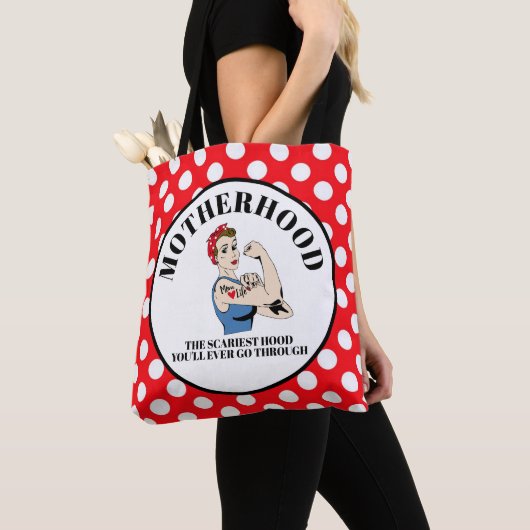 Moederschap het meest schitterende Hood Tote Bag (Dichtbij)
