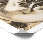 Moederschap - houtskooltekening door Rachel Doleza Poster (Hoek)