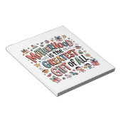Moederschap is de grootste gave van allemaal notitieblok (Schuin)