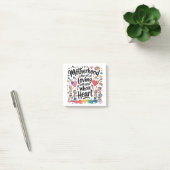 Moederschap is de kunst van het liefhebben met hee post-it® notes (Kantoor)