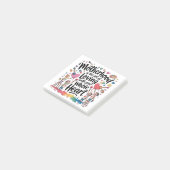 Moederschap is de kunst van het liefhebben met hee post-it® notes (Schuin)