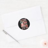 Moederschap is Jam Boho Aardbei Grafisch Moeders Ronde Sticker (Envelop)
