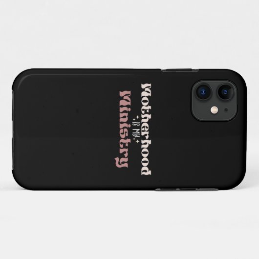Moederschap is mijn bediening Moeder Moederdag Case-Mate iPhone Case (Achterkant (horizontaal))