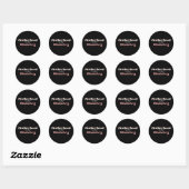 Moederschap is mijn bediening Moeder Moederdag Ronde Sticker (Vel)