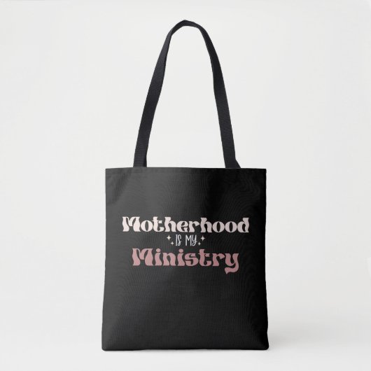 Moederschap is mijn bediening Moeder Moederdag Tote Bag (Voorkant)