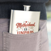 Moederschap is onbetaalde overuren Moederdag Flacon (Voorbeeld)