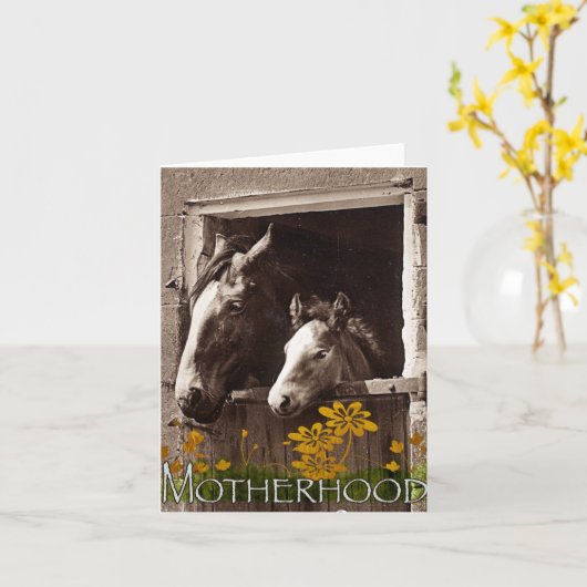 Moederschap Kaart (Gele Bloem)