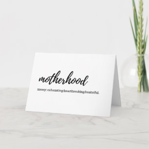 Moederschap Kaart // Het aanmoedigen van Kaart voo