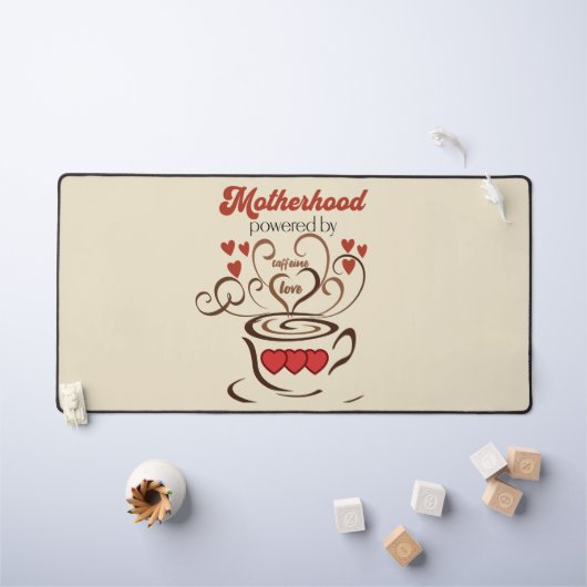  Moederschap Liefde en Koffie met Rode Harten Bureaumat (Kindertafel)