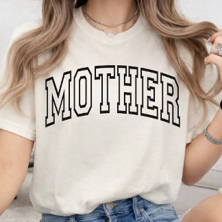Moederschap | Mama Eerste Moederdag Modern Varsity T-shirt