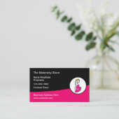Moederschap Medische Visitekaartjes Trendy Design (Staand voorkant)