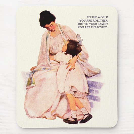 Moederschap. Moederdag Cadeau Muismat (Voorkant)