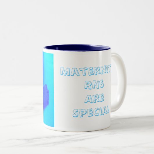 Moederschap RNsare Special Tweekleurige Koffiemok (Voorkant rechts)