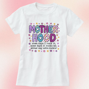 Moederschap Sommige dagen schommel ik het Paarse p T-shirt