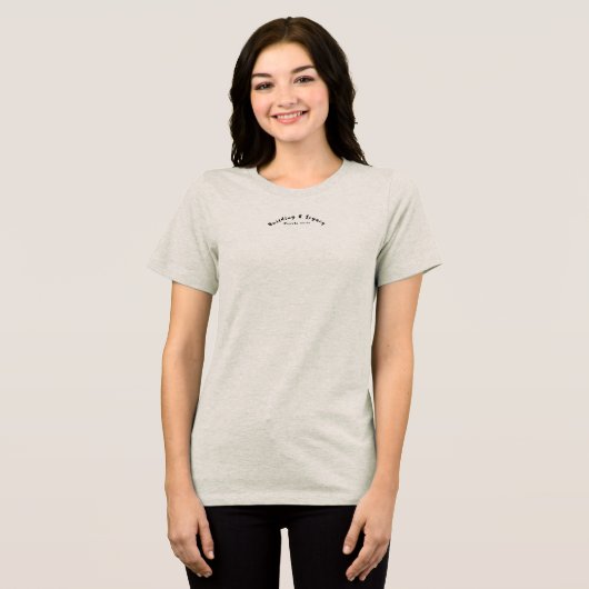Moederschap Tri-Blend Shirt (Voorkant volledig)