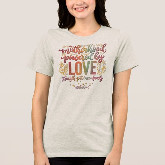 Moederschap Tri-Blend Shirt (Voorkant)