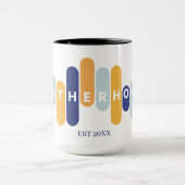 Moederschap Typografie eerste keer mam Mok (Midden)