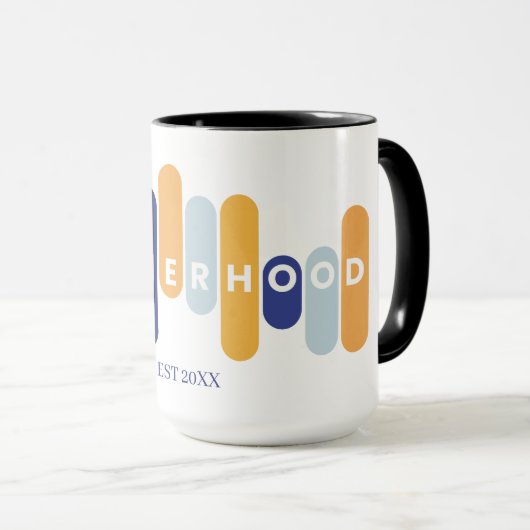 Moederschap Typografie eerste keer mam Mok (Voorkant rechts)